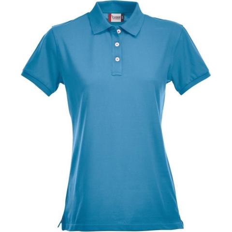 Clique 028241 Stretch Premium Polo Ladies - Turquoise - S