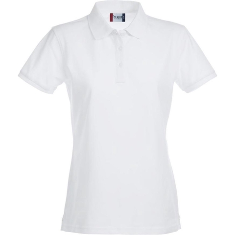 Clique 028241 Stretch Premium Polo Ladies - Wit - M