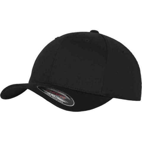 Flexfit FX6277 Wooly Combed Cap - Black/Black - XS/S