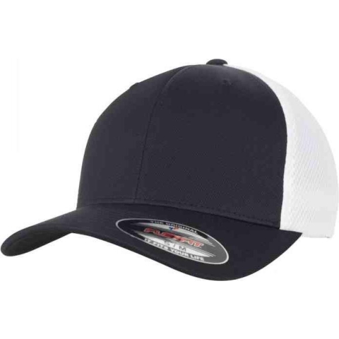Flexfit FX6533T Flexfit Ultrafibre & Airmesh 2-Tone Cap - Black/White - L/XL