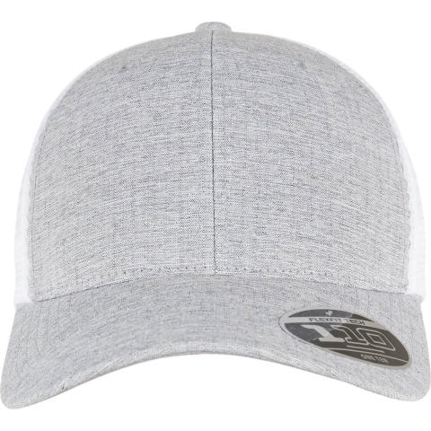 Flexfit FX110MT 110 Mesh 2-Tone Cap - Melange Silver/White - One Size