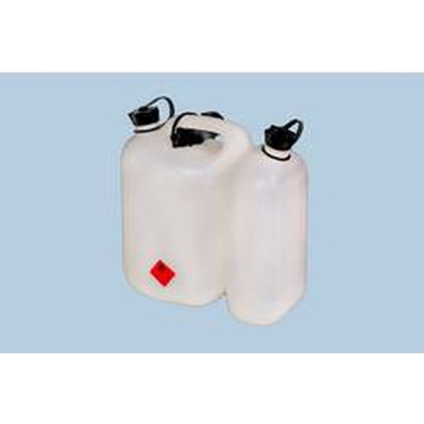 Hunersdorff Dubbele jerrycan voor brandstof | inhoud 5,5 + 3 l | natuur HDPe | L316xB145xH312mm | 1 stuk - 824900 824900