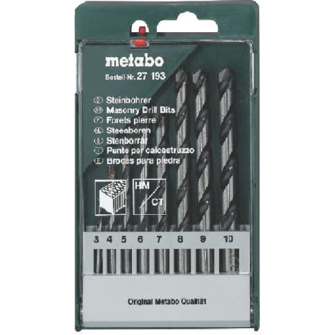 Metabo Accessoires Borencassette, 8 steenboren - 627193000
