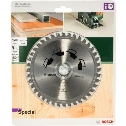 Bosch Accessoires Cirkelzaagblad Special 140X2X20/127,T40 - 2609256885