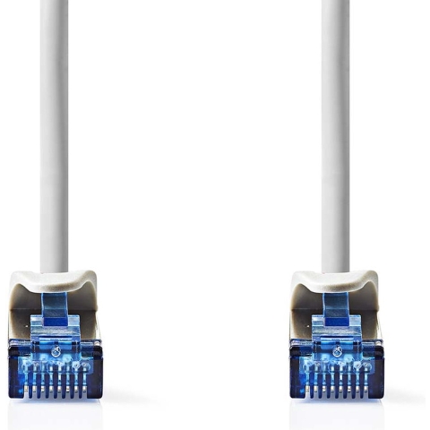 Nedis CAT6a netwerkkabel | S/FTP | RJ45 Male | RJ45 Male | 15.0 m | Snagless | Rond | LSZH | Grijs | Label - CCGL85330GY150