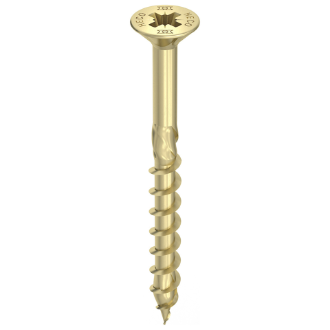 Heco Topix-plus 6,0 x 120 vk pozi dd geelverz; 100 stuks - HC61131