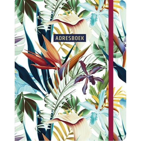 Adresboek (groot) - Tropical (Hardback)