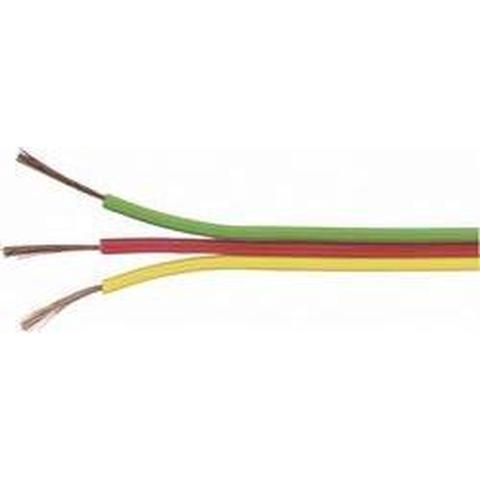 TRU COMPONENTS 1571443 Draad 3 x 0.14 mm² Geel, Rood, Groen 25 m