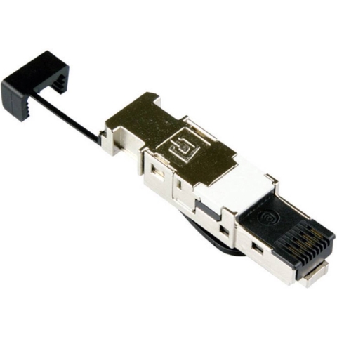 Metz Connect 1401405012-I RJ45 stekker CAT 6A Stekker, recht Aantal polen: 8P8C Zwart 1 stuk(s)