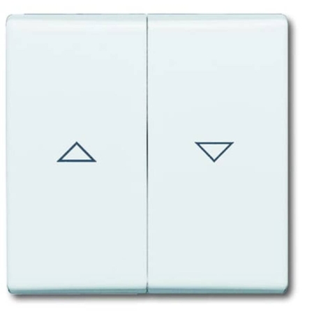 Busch-Jaeger 2CKA001731A1650 Jaloezie-schakelaar Afdekking Allweather 44 (IP44) Wit, Zuiver wit (RAL 9010) 1 stuk(s)
