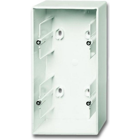 Busch-Jaeger 2CKA001799A0922 Opbouwbehuizing 2-voudig Verkeerswit, Mat, Wit 1 stuk(s)