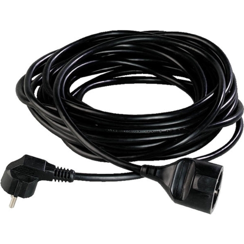 AS Schwabe 51012 Stroom Verlengkabel 16 A Zwart 10.00 m