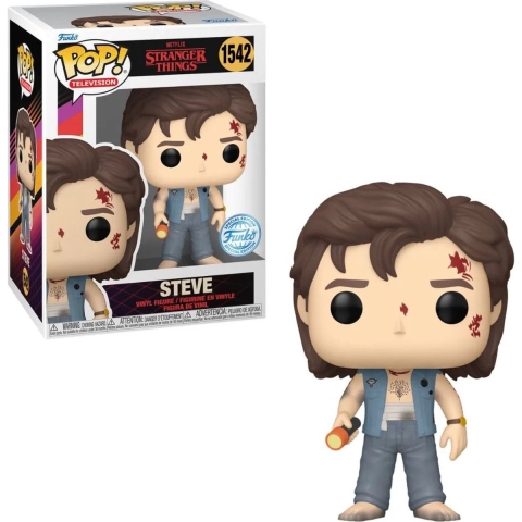Stranger Things Funko Pop Vinyl: Steve (Battle Damage)