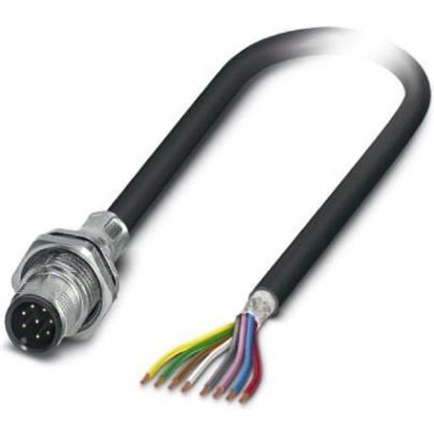 Phoenix Contact 1419425 Sensor/actuator inbouwconnector M12 Aantal polen (sensoren): 8 Stekker, inbouw 1.00 m 1 stuk(s)
