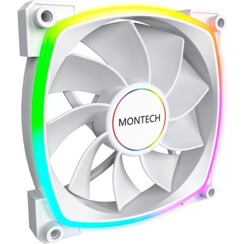 MONTECH Montech RX140 PWM ARGB Reverse Lüfter- 140mm, weiß PC-ventilator (b x h x d) 140 x 140 x 25 mm