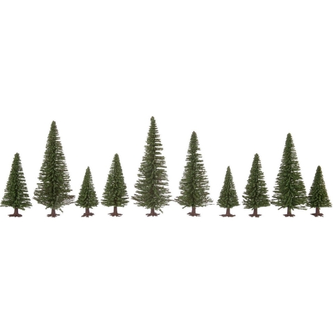 NOCH 26830 Set bomen Zilverspar 50 tot 140 mm Donkergroen 25 stuk(s)