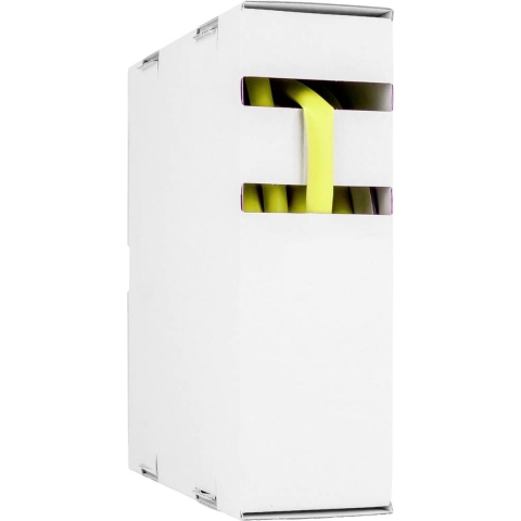 Hongshang 211144348 Krimpkous zonder lijm Geel 3.20 mm 1.60 mm Krimpverhouding:2:1 15 m