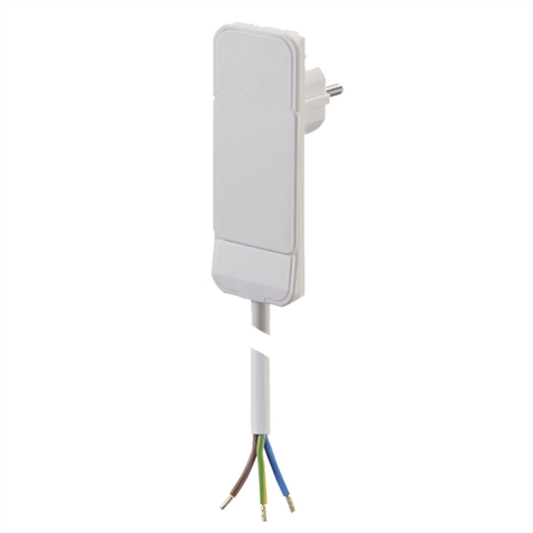 Bachmann 933.004 Stroom Aansluitkabel 16 A Wit 1.50 m H05VV-F 3G 1,5 mm²