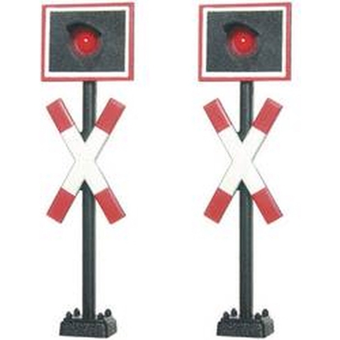 Viessmann Modelltechnik 5058 H0 Set van 2 stuks Andreaskruis Kant-en-klaar model