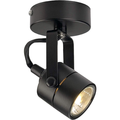 SLV Spot 79 132020 Plafondspot Halogeen GU10 50 W Zwart