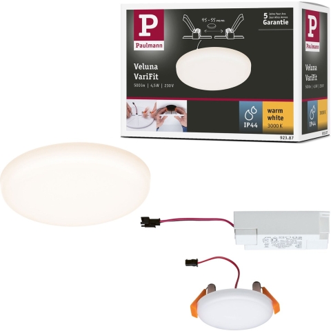 Paulmann 92387 EB Panel Veluna VariFit LED-inbouwlamp LED 4.50 W Satijn