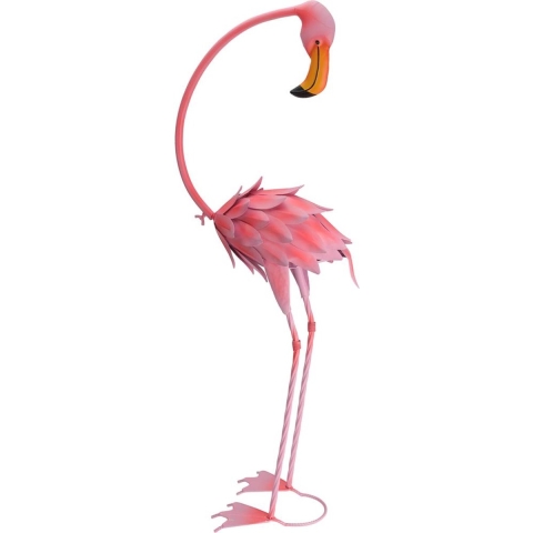 Flamingo metaal 30x16x70cm
