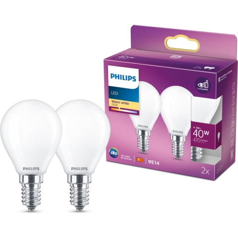 Philips Led Classic 40w P45 E14 Ww Fr Nd 2pf/6 - 2er Pack Verlichting