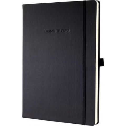 Sigel SI-CO121 Notitieboek Conceptum Pure Hardcover A5 Zwart Geruit