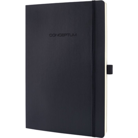 Sigel SI-CO320 Notitieboek Conceptum Pure Softcover A5 Zwart Geruit