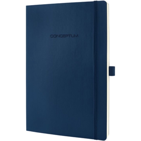 Sigel SI-CO326 Notitieboek Conceptum Pure Softcover A5 Blauw Geruit