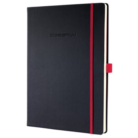Sigel SI-CO662 Notitieboek Conceptum RED Edition Hardcover A5 Zwart Geruit