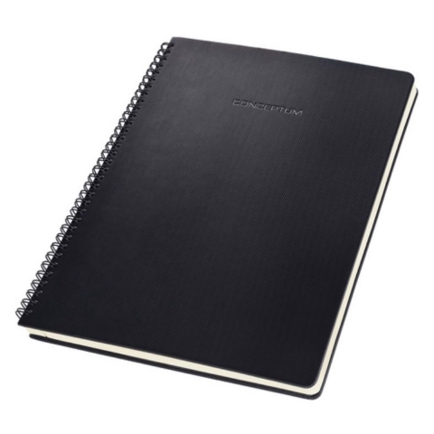 Sigel SI-CO820 Notitieblok CONCEPTUM Hardcover A4 Zwart Ruit
