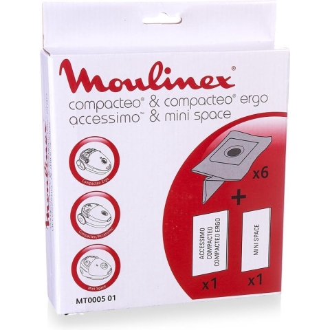Moulinex 2681048050 Mt000501 Stofzak Compacteo/acc