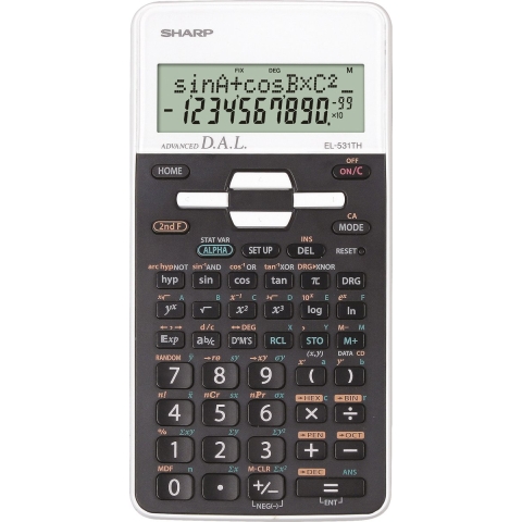 Citizen SH-EL531THWH Calculator Sharp EL531THWH Zwart-wit Wetenschappelijk