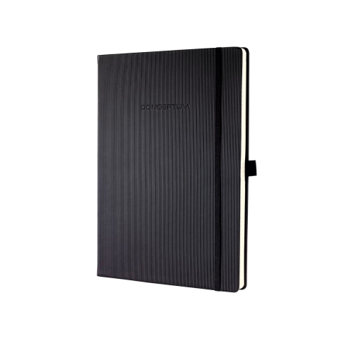 Sigel SI-CO112 Notitieboek Conceptum Pure Hardcover A4 Zwart Gelinieerd
