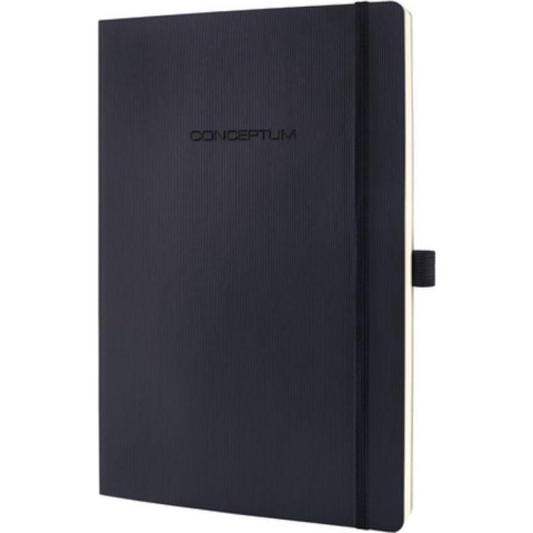Sigel SI-CO321 Notitieboek Conceptum Pure Softcover A5 Zwart Gelinieerd