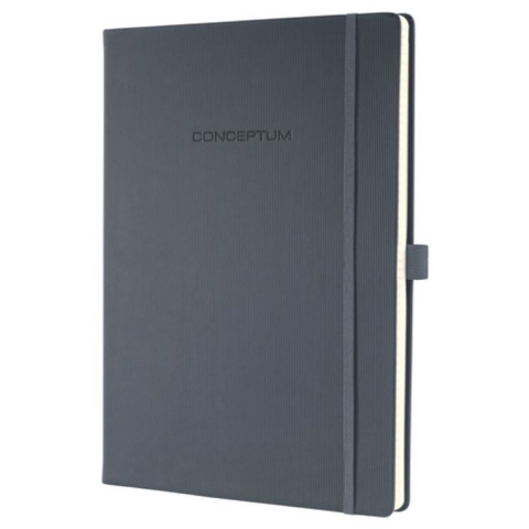 Sigel SI-CO649 Notitieboek Conceptum Pure Donkergrijs A4 194blz Gelijnd