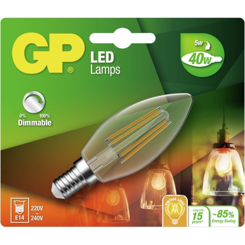 GP Lighting Gp Led Mini Candle Db. 5w E14