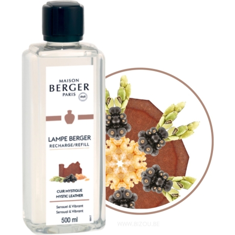 Maison Berger Navulling - voor geurbrander - Mystic Leather - 500 ml