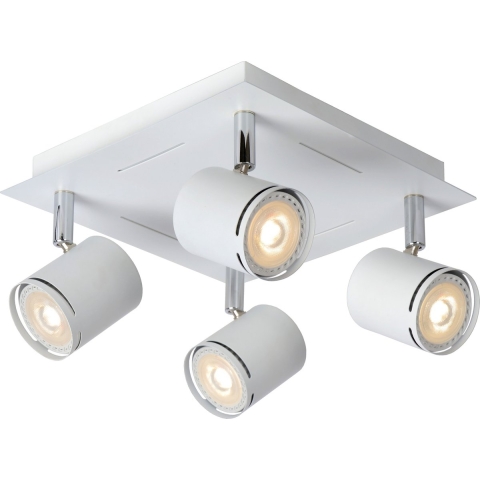 Lucide Rilou - Opbouwspot - 22 X 22 X 12 Cm - 4 X 4,5W Dimbare LED Incl. - Wit