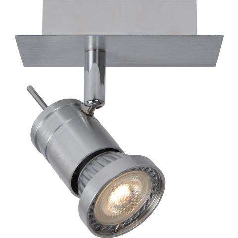 Lucide Twinny - Opbouwspot - 12 X 7 X 11 Cm - 4,5W Dimbare LED Incl. - Satijn Chroom
