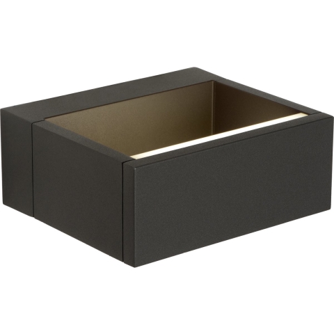 Lucide Goa - Buiten Wandverlichting - 15 X 13 X 6 Cm - 6W LED Incl. - IP54 - Zwart