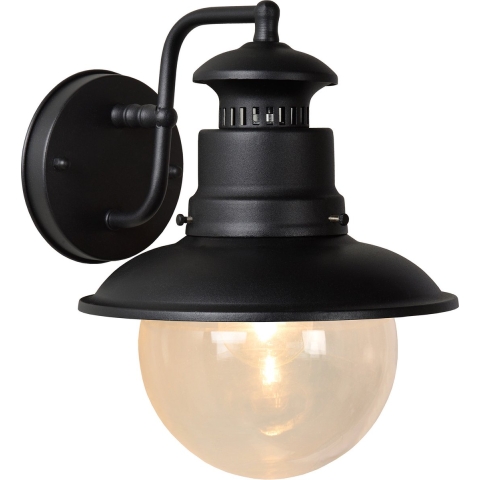 Lucide Figo - Buiten Wandverlichting - 21,5 X 24 X 26,8 Cm - IP44 - Zwart