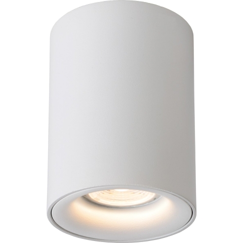 Lucide Bentoo Round - Opbouwspot - Ø 8 X 11 Cm - 4,5W Dimbare LED Incl. - Wit