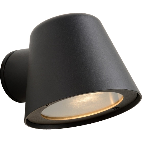 Lucide Dingo - Buiten Wandlamp - 11,5 X 14,5 X 9 Cm - 5W Dimbare LED Incl. - IP44 - Antraciet