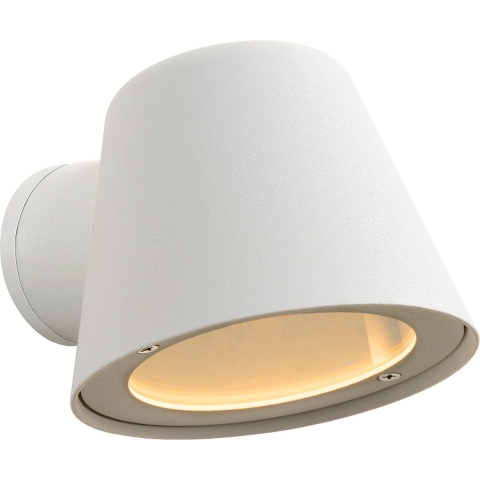 Lucide Dingo - Buiten Wandverlichting - 11,5 X 14,5 X 9 Cm - 5W Dimbare LED Incl. - Wit