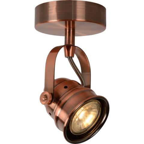 Lucide Cigal 1 - Opbouwspot - 9 X 15 X 9 Cm - 5W LED Incl. - Koper