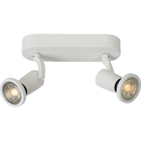Lucide Jaster 2 - Opbouwspot - 20 X 6 X 15,5 Cm - 2 X 5W LED Incl. - Wit