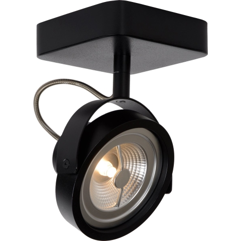 Lucide Tala 1 - Opbouwspot - 12 X 20 X 12 Cm - 12W Dimbare LED Incl. - Zwart