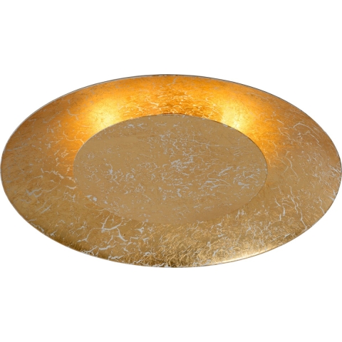 Lucide Foskal - Plafondverlichting - Ø 34,5 X 7,3 Cm - 12W LED Incl. - Messing